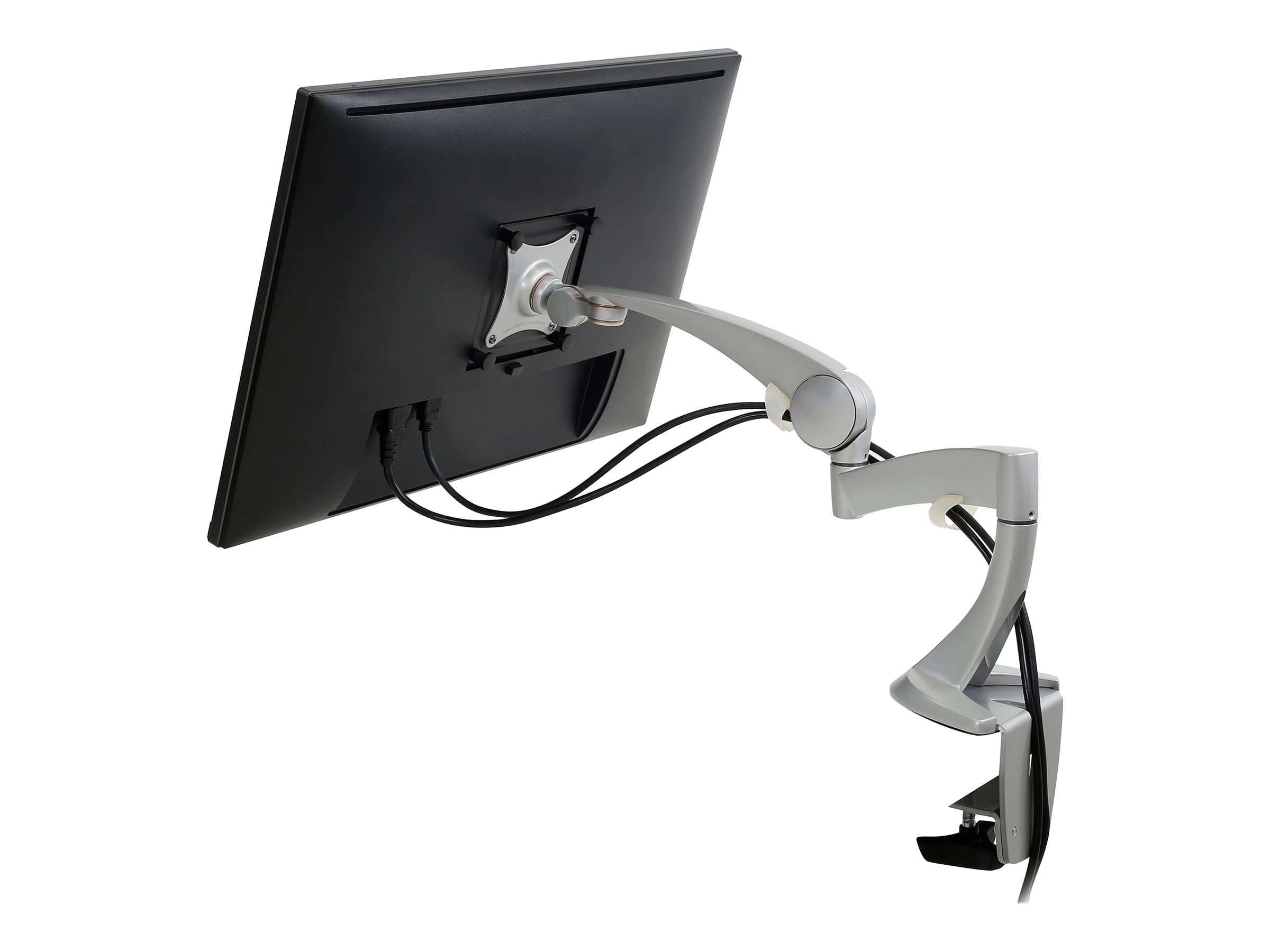 Ergotron Neo-Flex - Kit de montage (bras articulé, fixation par pince pour bureau, montage par passe-câble, base, extension) - pour Écran LCD - aluminium massif - argent - Taille d'écran : jusqu'à 24 pouces - 45-174-300 - Accessoires pour écran