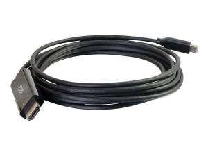 C2G 10ft USB C to HDMI Cable - USB C to HDMI Adapter Cable - 4K 60Hz - M/M - Câble vidéo/audio - 24 pin USB-C mâle reversible pour HDMI mâle - 3.05 m - noir - support 4K - 26896 - Câbles HDMI