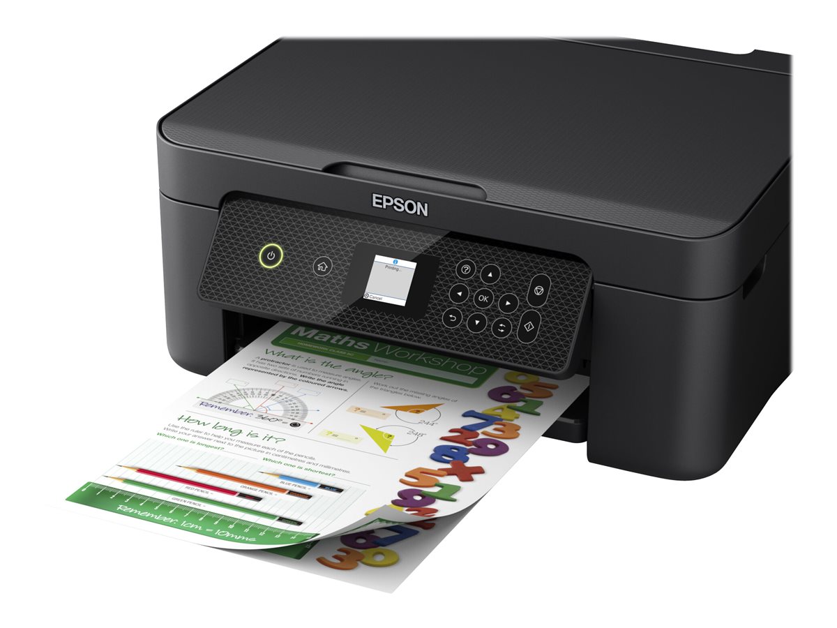 Epson Expression Home XP-3200 - Imprimante multifonctions - couleur - jet d'encre - A4/Legal (support) - jusqu'à 10 ppm (impression) - 100 feuilles - USB, Wi-Fi - noir - C11CK66403 - Imprimantes multifonctions