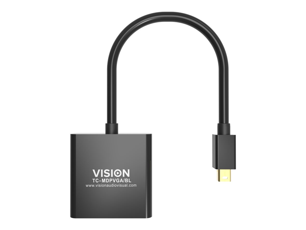 Vision Professional - Adaptateur vidéo - Mini DisplayPort (M) pour HD-15 (VGA) (M) - noir - TC-MDPVGA/BL - Câbles vidéo