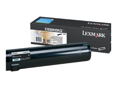 Lexmark - À rendement élevé - noir - original - cartouche de toner LCCP - pour Lexmark C935dn, C935dtn, C935dttn, C935hdn - C930H2KG - Cartouches de toner