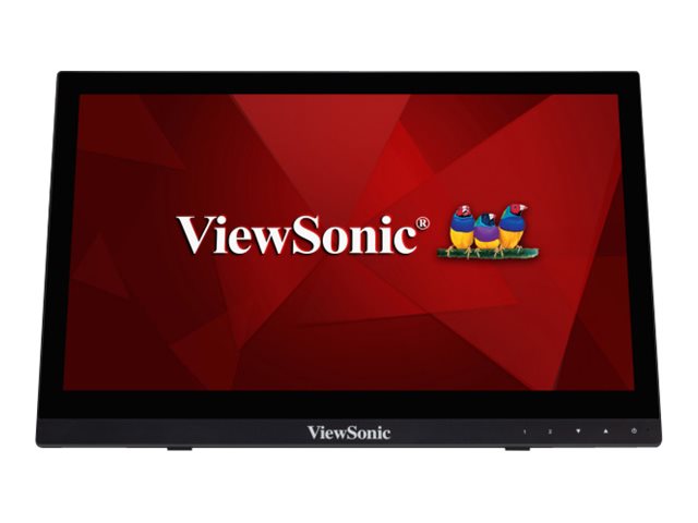 ViewSonic - Écran LED - 16" (15.6" visualisable) - écran tactile - 1366 x 768 @ 60 Hz - TN - 190 cd/m² - 500:1 - 12 ms - HDMI, VGA - haut-parleurs - TD1630-3 - Écrans d'ordinateur