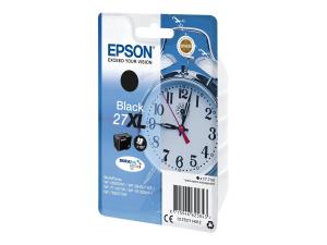 Epson 27XL - 17.7 ml - XL - noir - original - emballage coque avec alarme radioélectrique/ acoustique - cartouche d'encre - pour WorkForce WF-3620, WF-3640, WF-7110, WF-7610, WF-7620, WF-7715, WF-7720 - C13T27114022 - Cartouches d'encre Epson