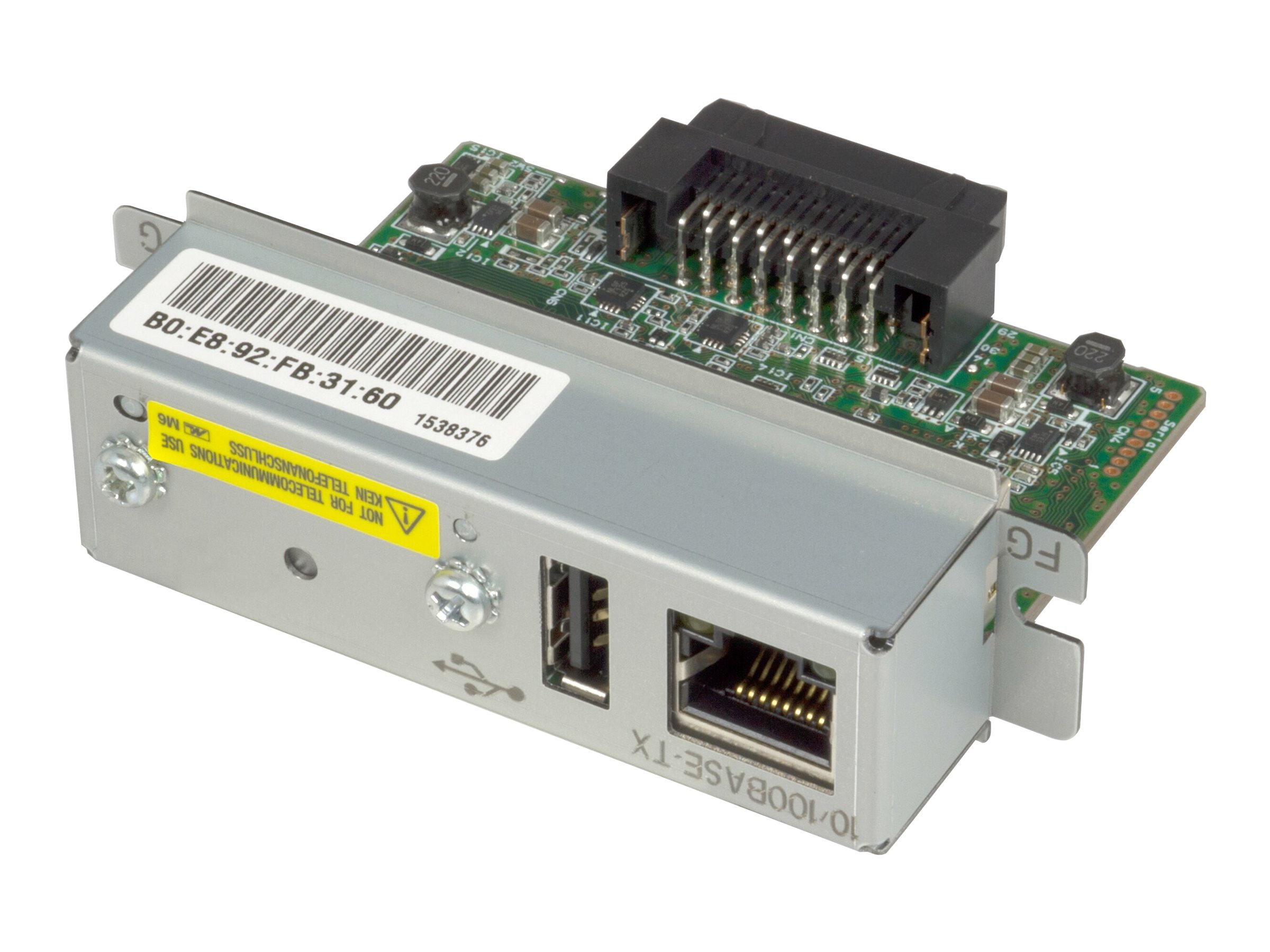 Epson UB-E04 - Serveur d'impression - 10/100 Ethernet - pour TM H5000, J7000, J7100, J7500, J7600, L90, T70, T88, T90, U220, U230, U590, U675 - C32C881008 - Serveurs d'impression ethernet