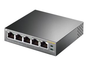 TP-Link TL-SG1005P - Commutateur - non géré - 4 x 10/100/1000 (PoE) + 1 x 10/100/1000 - de bureau - PoE (56 W) - TL-SG1005P - Concentrateurs et commutateurs gigabit