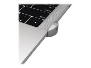 Compulocks Ledge Lock Adapter for MacBook Pro with Touch Bar 13" & 15" and Keyed Cable Lock - Adaptateur à fente de verrouillage pour la sécurité - argent - pour Apple MacBook Pro with Touch Bar 13.3" 4x Thunderbolt 3 (Late 2016, Mid 2017, Mid 2018, Mid 2019, Early 2020); MacBook Pro with Touch Bar 15.4" (Late 2016, Mid 2017, Mid 2018, Mid 2019) - MBPRLDGTB01 - Accessoires pour ordinateur portable et tablette