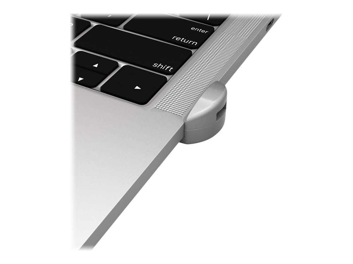 Compulocks Ledge Lock Adapter for MacBook Pro with Touch Bar 13" & 15" and Keyed Cable Lock - Adaptateur à fente de verrouillage pour la sécurité - argent - pour Apple MacBook Pro with Touch Bar 13.3" 4x Thunderbolt 3 (Late 2016, Mid 2017, Mid 2018, Mid 2019, Early 2020); MacBook Pro with Touch Bar 15.4" (Late 2016, Mid 2017, Mid 2018, Mid 2019) - MBPRLDGTB01 - Accessoires pour ordinateur portable et tablette