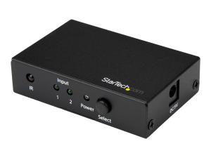 StarTech.com Switch HDMI - 2 ports - Commutateur HDMI 2x1 - Ultra HD 4K 60 Hz - Commutateur vidéo/audio - 2 x HDMI - de bureau - pour P/N: SVA5H2NEUA - VS221HD20 - Commutateurs audio et vidéo