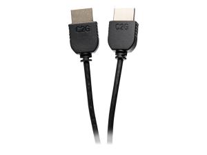 C2G 3ft 4K HDMI Cable - Ultra Flexible Cable with Low Profile Connectors - Câble HDMI - HDMI mâle pour HDMI mâle - 91.4 cm - double blindage - noir - 41363 - Câbles HDMI