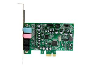 StarTech.com Carte son PCI Express 7.1 canaux pour son surround - 24 bit 192 KHz - Carte audio PCIe avec ports SPDIF et Mini-Jack 3,5 mm - Carte son - 192 kHz - 7.1 - PCIe - CM8828 - profil bas - pour P/N: BNDTB10GI, BNDTB210GSFP, BNDTB310GNDP, BNDTB410GSFP, BNDTB4M2E1, BNDTBUSB3142 - PEXSOUND7CH - Cartes son internes