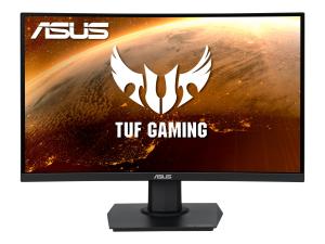 ASUS TUF Gaming VG24VQE - Écran LED - jeux - incurvé - 23.6" - 1920 x 1080 Full HD (1080p) @ 165 Hz - VA - 250 cd/m² - 3000:1 - 1 ms - 2xHDMI, DisplayPort - noir - 90LM0575-B01170 - Écrans d'ordinateur