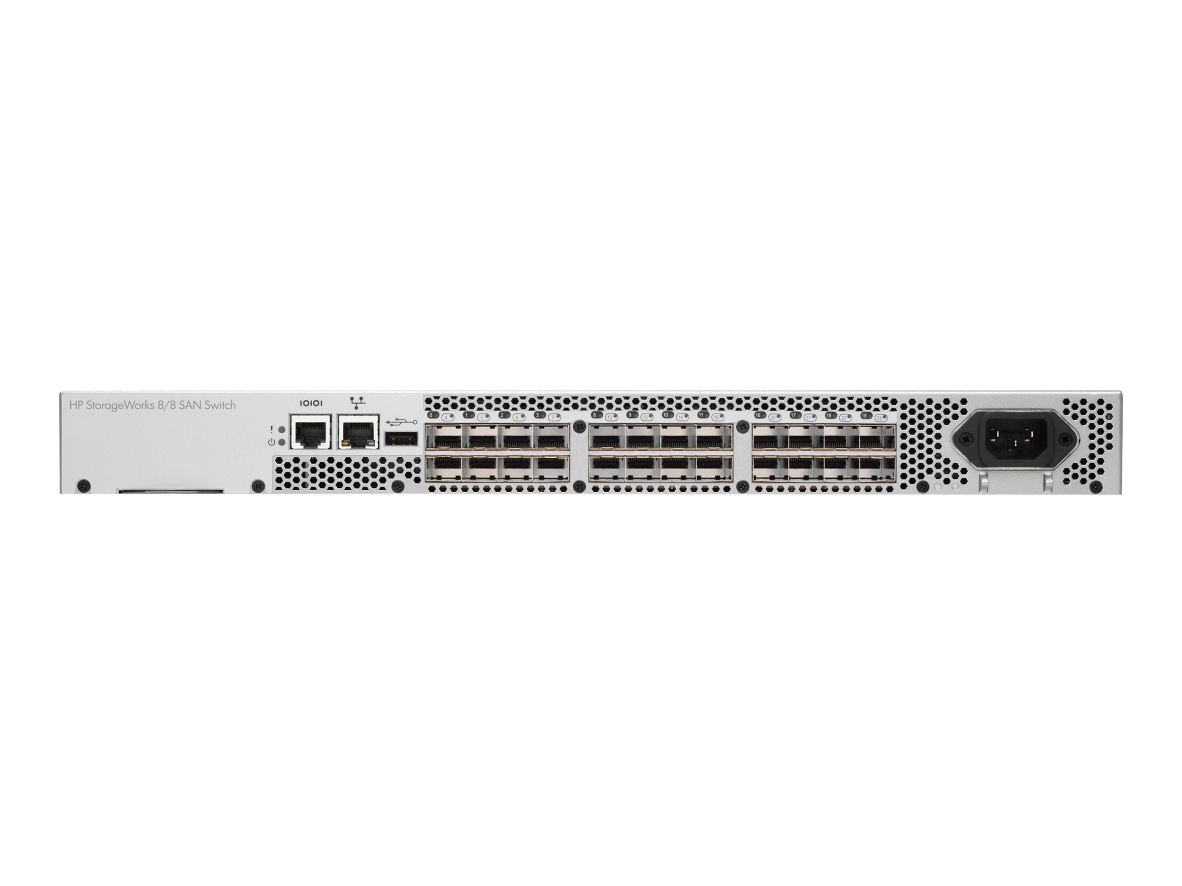 HPE 8/8 Base (0) e-port SAN - Commutateur - Géré - 8 x Fibre Channel SFP+ 8 Go - Montable sur rack - AM866C - SAN