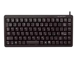 CHERRY Compact-Keyboard G84-4100 - Clavier - PS/2, USB - Français - noir - G84-4100LCMFR-2 - Claviers