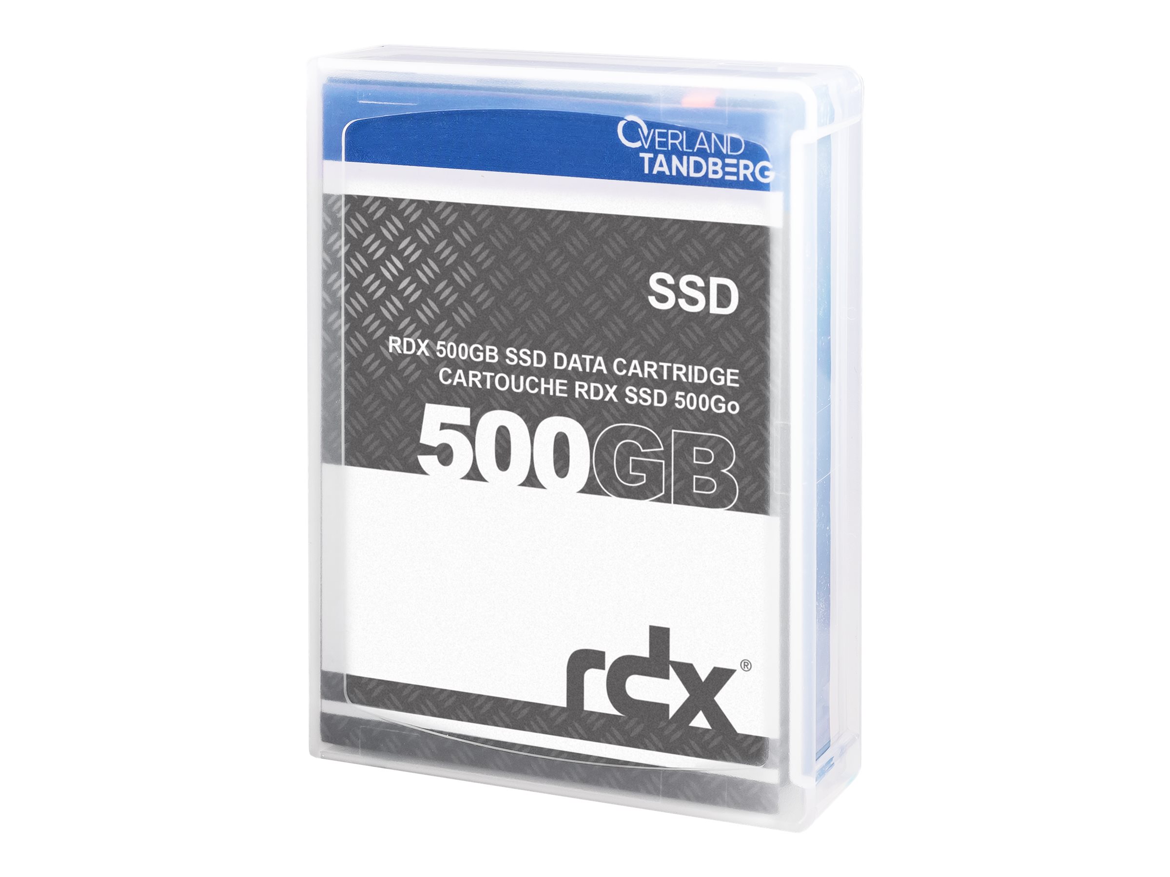 Overland-Tandberg - Cartouche RDX SSD - 500 Go - avec 3 ans de Service de remplacement avancé - pour Tandberg Data RDX QuikStation 8; Overland-Tandberg RDX QuikStation 8; RDX QuikStation 4 - 8665-RDX - Support RDX