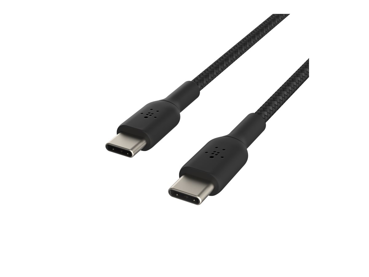 Belkin BOOST CHARGE - Câble USB - 24 pin USB-C (M) pour 24 pin USB-C (M) - 1 m - noir - CAB004BT1MBK - Câbles USB