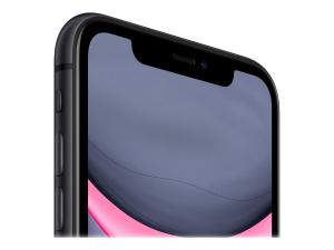 Apple iPhone 11 - 4G smartphone - double SIM / Mémoire interne 128 Go - Écran LCD - 6.1" - 1792 x 828 pixels - 2x caméras arrière 12 MP, 12 MP - front camera 12 MP - noir - MHDH3ZD/A - Téléphones 4G