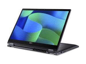 Acer TravelMate P4 Spin 14 TMP414RN-54-TCO - Conception inclinable - Intel Core Ultra 7 - 155U / jusqu'à 4.8 GHz - Win 11 Pro - Intel Graphics - 16 Go RAM - 1.024 To SSD - 14" IPS écran tactile 1920 x 1200 - Gigabit Ethernet - Wi-Fi 6E, Bluetooth - bleu ardoise - clavier : Français - NX.B7WEF.002 - Ordinateurs portables