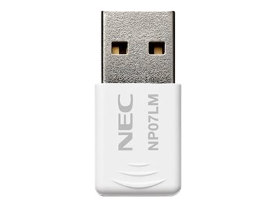 NEC NP07LM - Adaptateur réseau - USB - 802.11b/g/n - pour NEC L102W LED - 100013937 - Cartes réseau USB