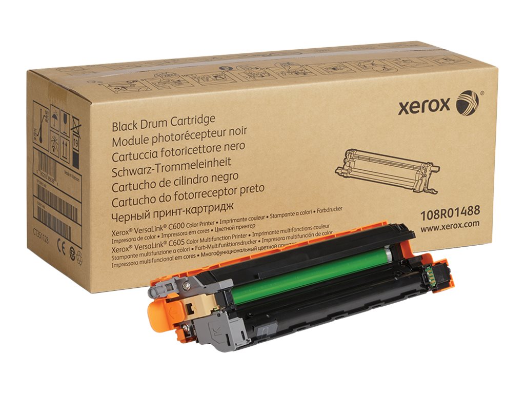 Xerox VersaLink C605 - Noir - Cartouche de tambour - pour VersaLink C600, C605 - 108R01488 - Autres consommables et kits d'entretien pour imprimante