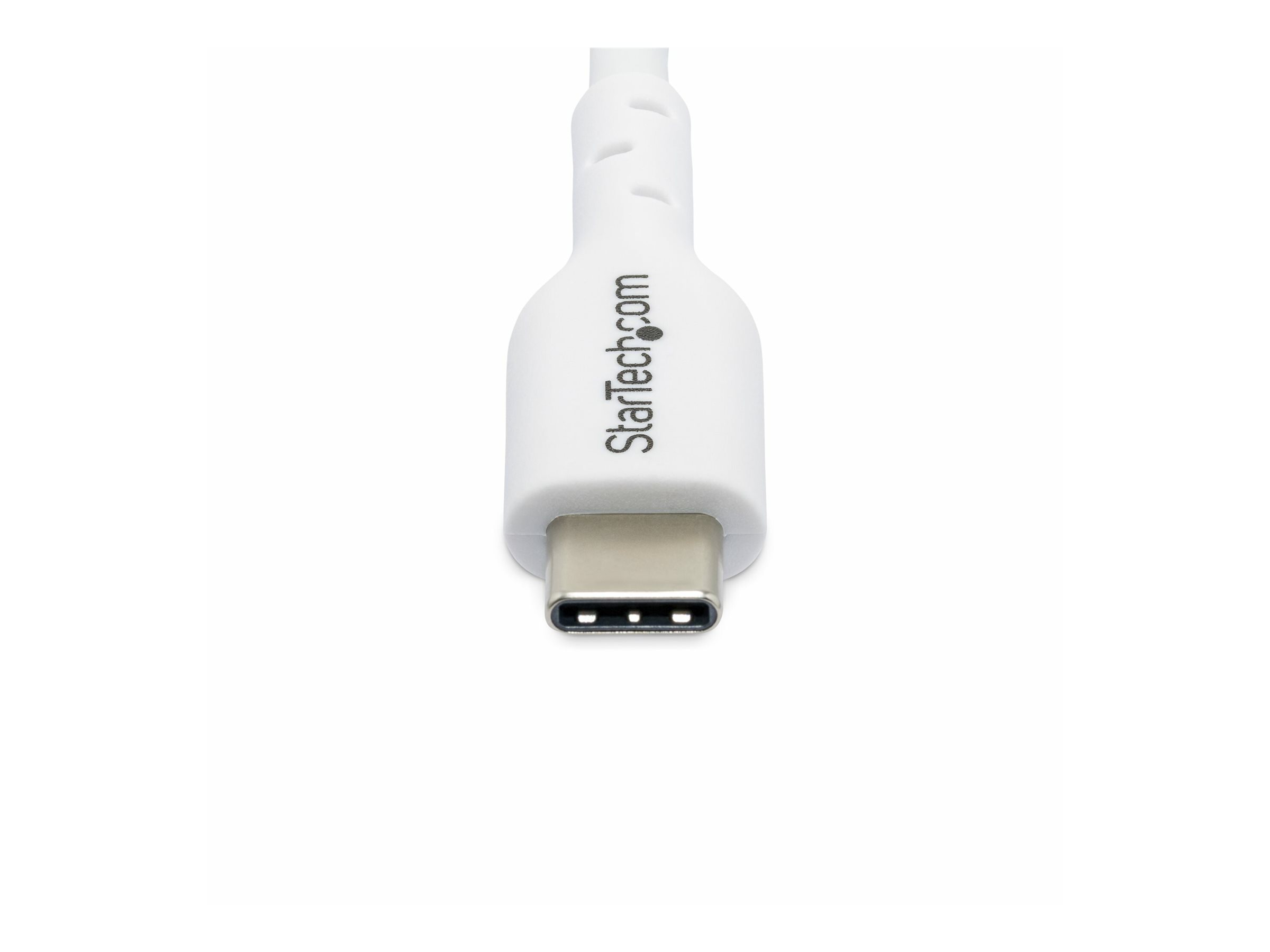 StarTech.com 3.3ft (1m) USB-C Charging Cable, Charge & Sync, 60W (3A) PD, USB 2.0 Laptop Charger Cable - White USB C Charging Cord - Câble USB - 24 pin USB-C (M) pour 24 pin USB-C (M) - USB 2.0 - 3 A - 1 m - USB Power Delivery (60W), support pour Power Delivery 2,0, passif, sans halogène - blanc - USB2CC1MNCWHE - Câbles USB