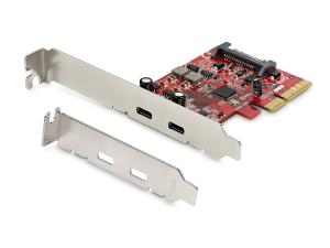 StarTech.com Carte PCI Express USB 3.1 à 2 ports USB-C - Jusqu'à 10 Gbps - Adaptateur USB - PCIe 3.0 x4 profil bas - USB-C 3.1 Gen 2 x 2 - pour P/N: S252BU313R - PEXUSB312C3 - Adaptateurs réseau filaires