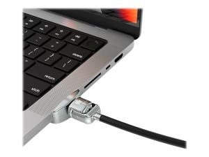 Compulocks Ledge Lock Adapter for MacBook Pro 14" M1, M2 & M3 - Adaptateur à fente de verrouillage pour la sécurité - avec serrure à clé - pour Apple MacBook Pro 14.2 in (M1, M2, M3) - MBPR14LDG01KL - Accessoires pour ordinateur portable et tablette