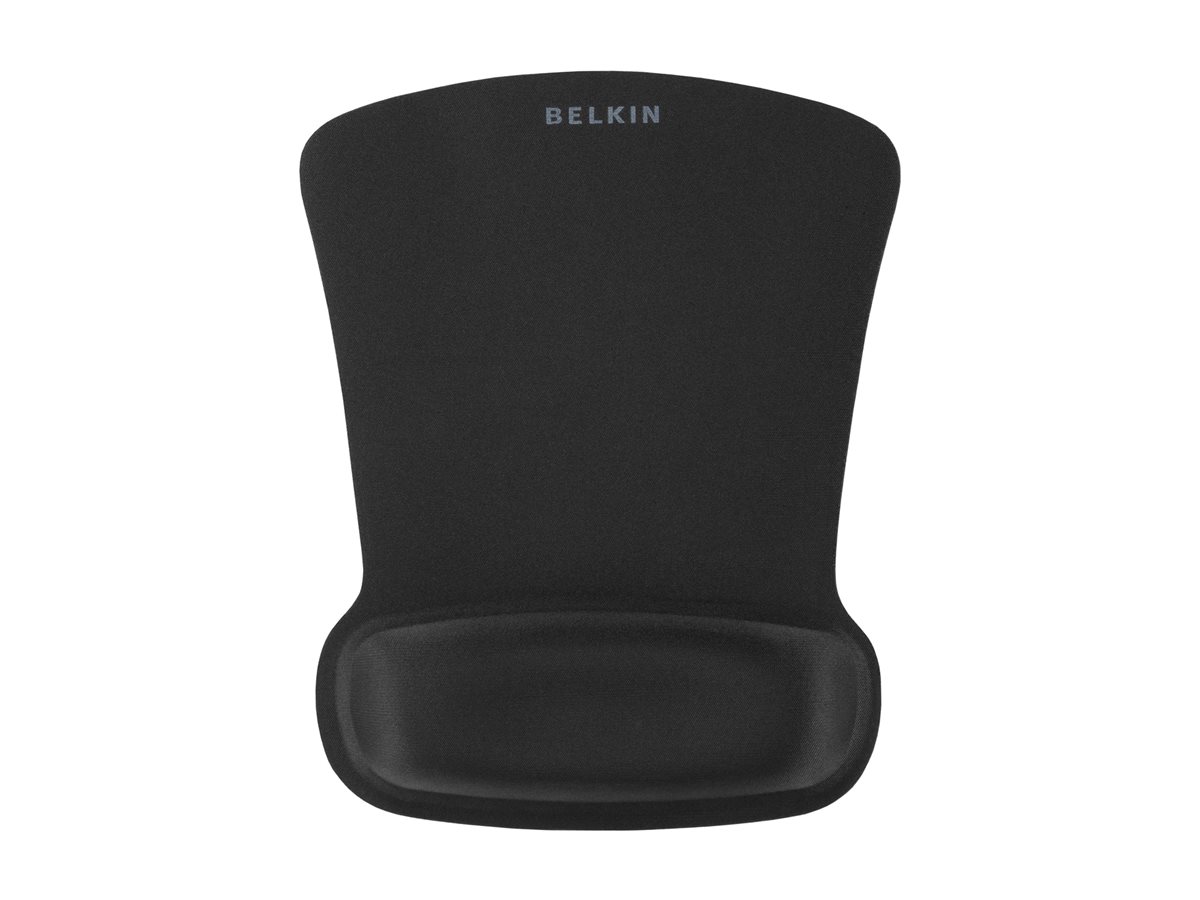 Belkin WaveRest Tapis de souris en gel - Tapis de souris avec repose-poignets - noir - F8E262-BLK - Accessoires pour clavier et souris