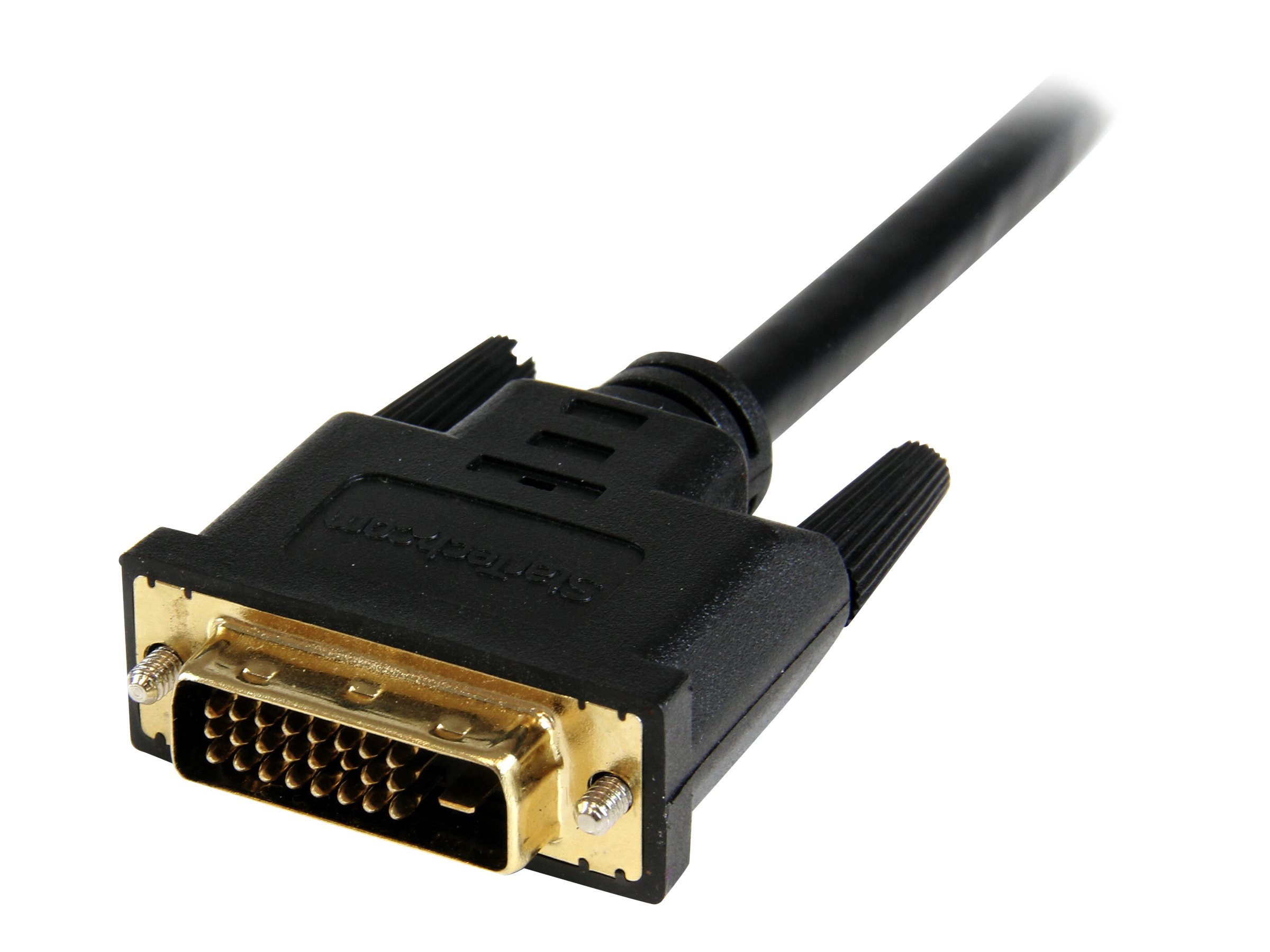 StarTech.com Câble adaptateur vidéo HDMI vers DVI-D de 20 cm - M/M (HDDVIFM8IN) - Adaptateur vidéo - HDMI femelle pour DVI-D mâle - 20.32 cm - blindé - noir - pour P/N: CDP2HDMM2MB, DP2HDMM2MB, HDDVIMM3, HDMM1MP, HDMM2MP, HDMM3MP, HDPMM50, MDP2HDMM2MB - HDDVIFM8IN - Câbles HDMI