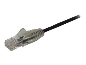 StarTech.com Cable reseau Ethernet RJ45 Cat6 de 1 m - Cordon de brassage mince Cat 6 UTP sans crochet - Fil Gigabit noir (N6PAT100CMBKS) - Cordon de raccordement - RJ-45 (M) pour RJ-45 (M) - 1 m - CAT 6 - sans crochet - noir - N6PAT100CMBKS - Câbles à paire torsadée