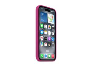 Apple - Coque de protection pour téléphone portable - compatibilité avec MagSafe - silicone - Fuchsia - pour iPhone 16 - MYY53ZM/A - Coques et étuis pour téléphone portable