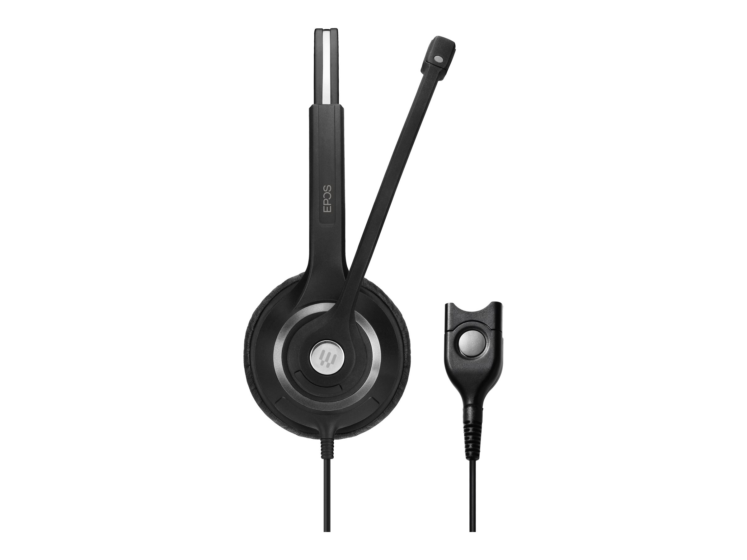 EPOS IMPACT SC 262 - Série 200 - micro-casque - sur-oreille - filaire - Easy Disconnect - noir, argent - 1000519 - Écouteurs