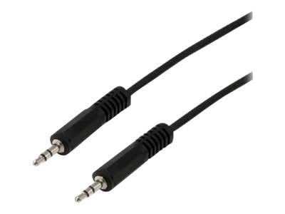 MCL - Câble audio - mini-phone stereo 3.5 mm mâle pour mini-phone stereo 3.5 mm mâle - 1.5 m - MC712GE-1.5M - Accessoires pour systèmes audio domestiques