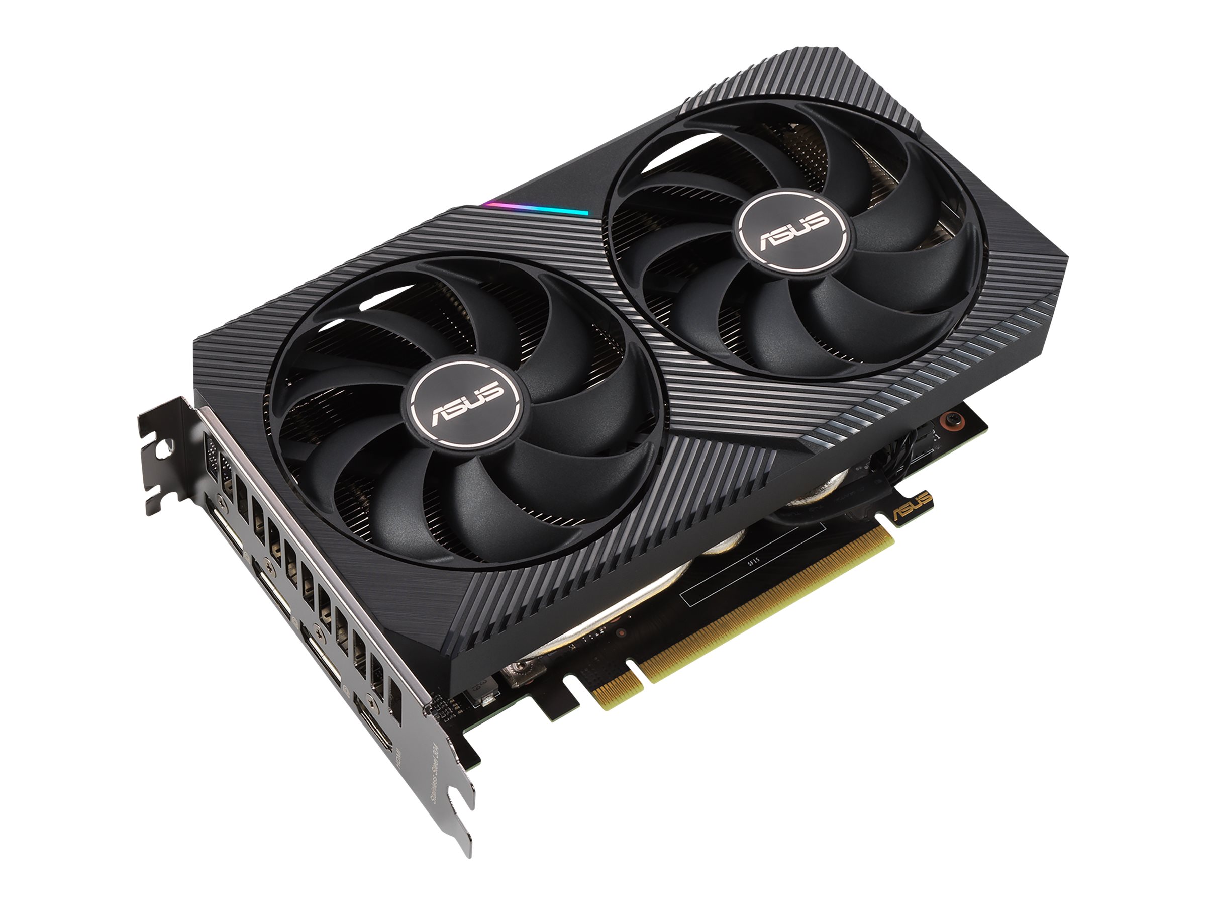 ASUS DUAL-RTX3060-O12G-V2 - OC Edition - carte graphique - GF RTX 3060 - 12 Go GDDR6 - PCIe 4.0 x16 - HDMI, 3 x DisplayPort - 90YV0GB2-M0NA10 - Adaptateurs vidéo grand public