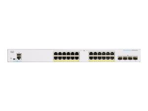 Cisco Business 250 Series CBS250-24T-4X - Commutateur - C3 - intelligent - 24 x 10/100/1000 + 4 x 10 Gigabit SFP+ - Montable sur rack - CBS250-24T-4X-EU - Concentrateurs et commutateurs gigabit