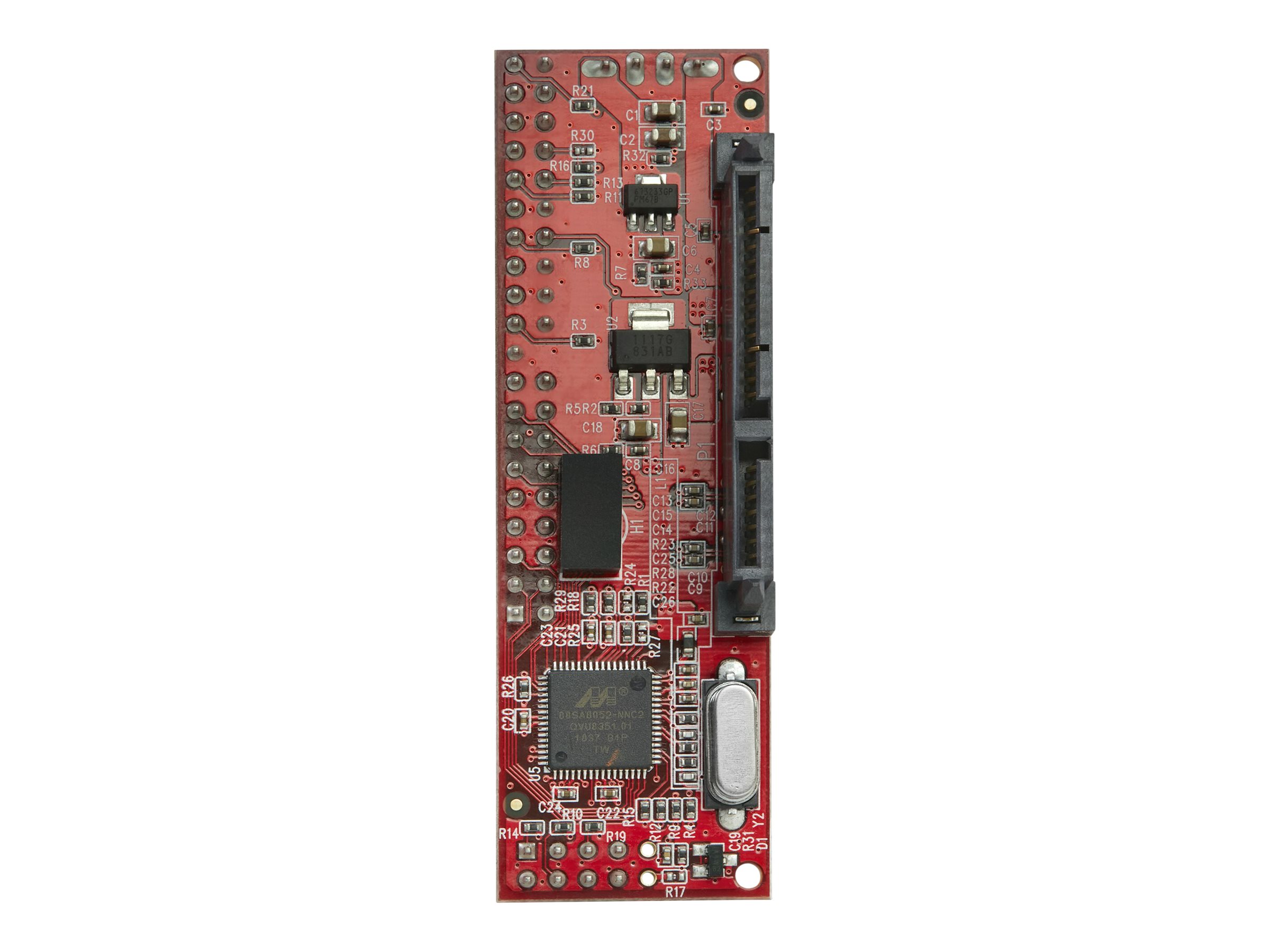 StarTech.com Adaptateur convertisseur IDE 40 pin PATA vers SATA pour DD / SSD 2.5" ou 3.5" et graveur optique 5.25" - IDE vers SATA - Contrôleur de stockage - 1 Canal - SATA 1.5Gb/s - Ultra ATA/133 - IDE2SAT2 - Adaptateurs de stockage