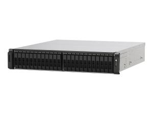 QNAP TS-H2490FU-7302P-256G - Serveur NAS - 24 Baies - rack-montable - PCI Express 3.0 x4 (NVMe) - RAID RAID 0, 1, 5, 6, 10, 50, JBOD, 60 - RAM 256 Go - 25 Gigabit Ethernet - iSCSI support - TS-H2490FU-7302P-256G - NAS