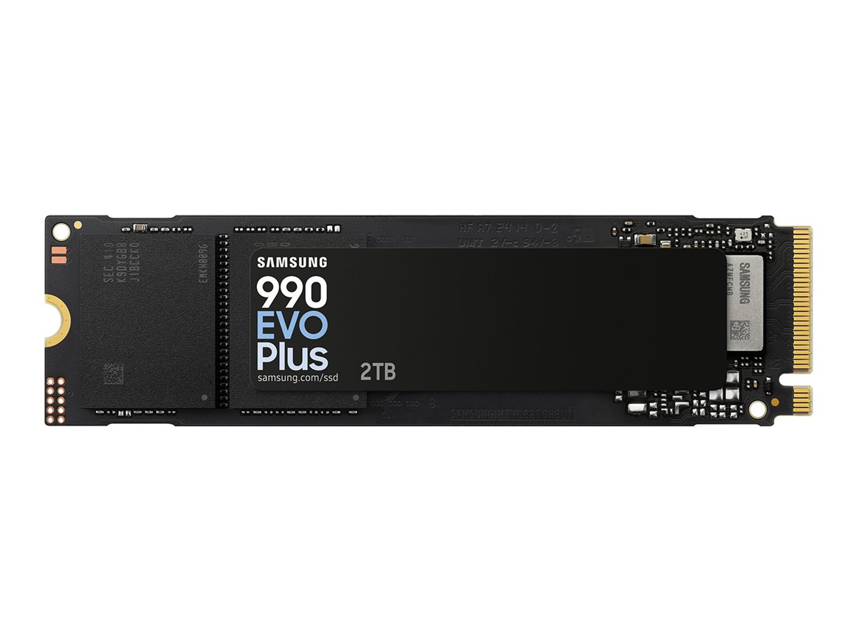 Samsung 990 EVO Plus MZ-V9S2T0 - SSD - chiffré - 2 To - interne - M.2 2280 - PCIe 5.0 x2 (NVMe) - AES 256 bits - TCG Opal Encryption 2.0 - MZ-V9S2T0BW - Disques SSD