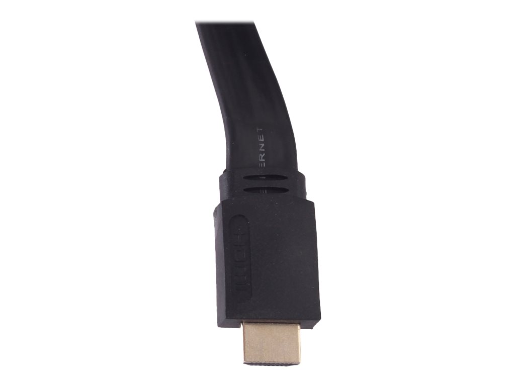 Uniformatic - Câble HDMI - HDMI mâle pour HDMI mâle - 30 m - noir - plat, support 4K - 12420 - Accessoires pour systèmes audio domestiques