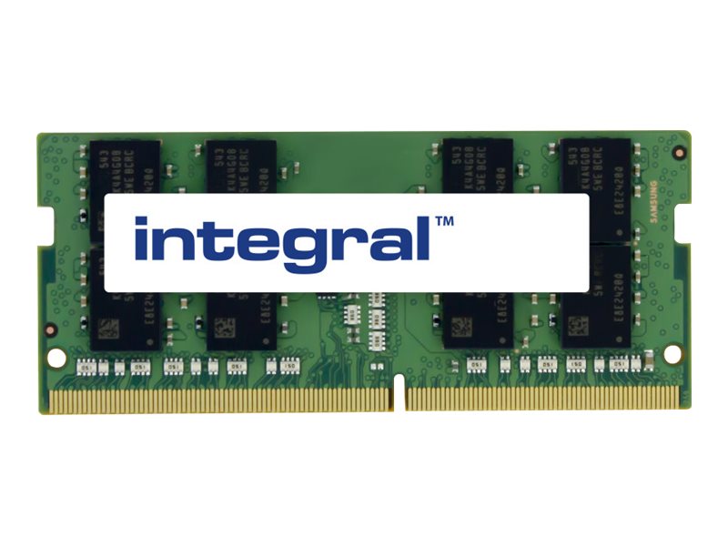 Integral - DDR4 - module - 16 Go - SO DIMM 260 broches - 3200 MHz / PC4-25600 - CL22 - 1.2 V - mémoire sans tampon - non ECC - IN4V16GNGLTX - DDR4