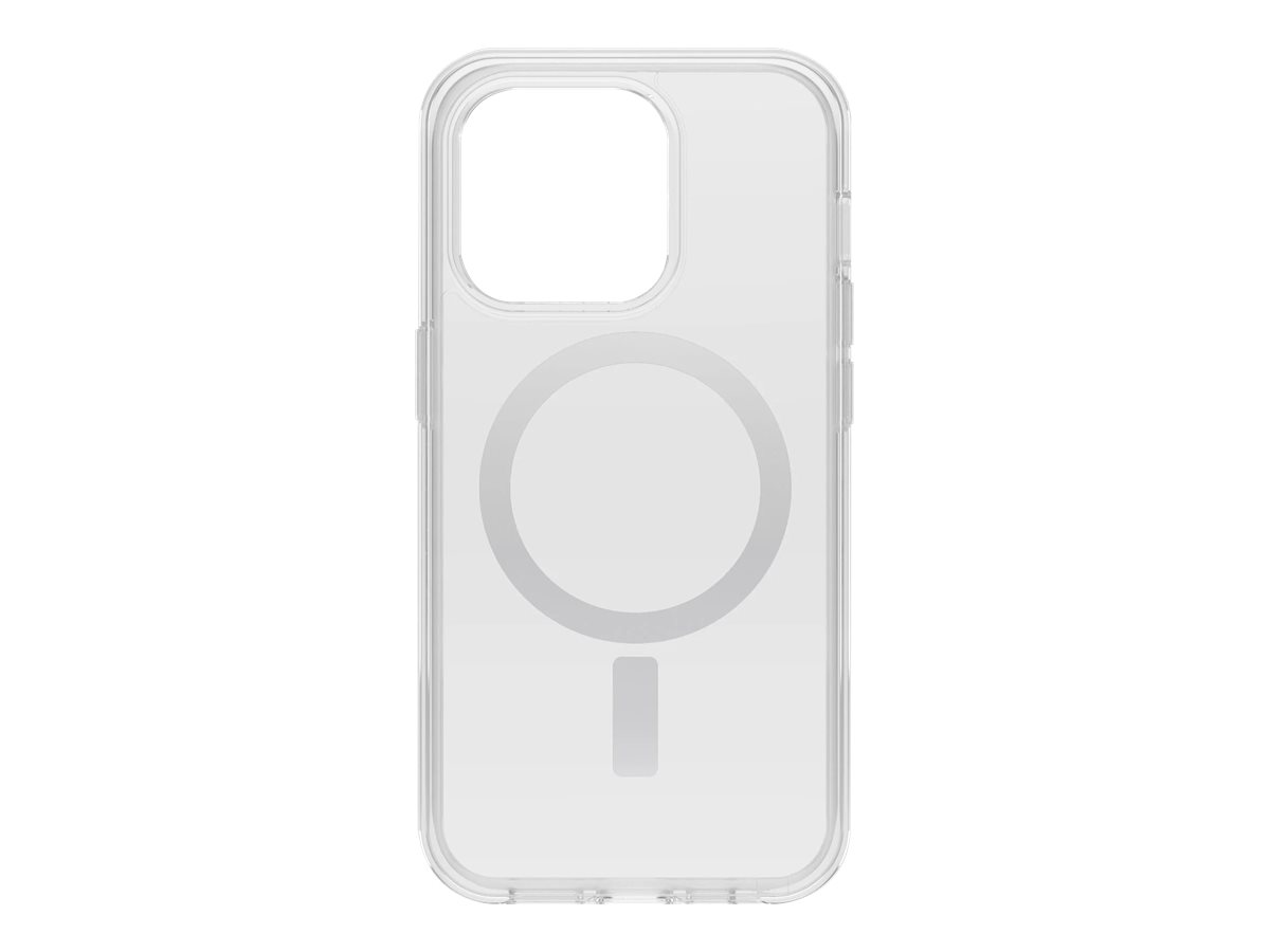 OtterBox Symmetry Series+ - Coque de protection pour téléphone portable - antimicrobien - compatibilité avec MagSafe - polycarbonate, caoutchouc synthétique - clair - pour Apple iPhone 14 Pro - 77-89229 - Coques et étuis pour téléphone portable