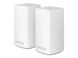 Linksys VELOP Solution Wi-Fi Multiroom WHW0102 - - système Wi-Fi - (2 routeurs) - maillage - 1GbE - Wi-Fi 5 - Bluetooth - Bi-bande - WHW0102-EU - Passerelles et routeurs SOHO