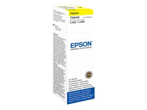 Epson T6644 - 70 ml - jaune - original - recharge d'encre - pour EcoTank ET-14000, ET-16500, ET-2500, ET-2550, ET-2600, ET-2650, ET-3600, ET-4500, ET-4550 - C13T664440 - Réservoirs d'encre