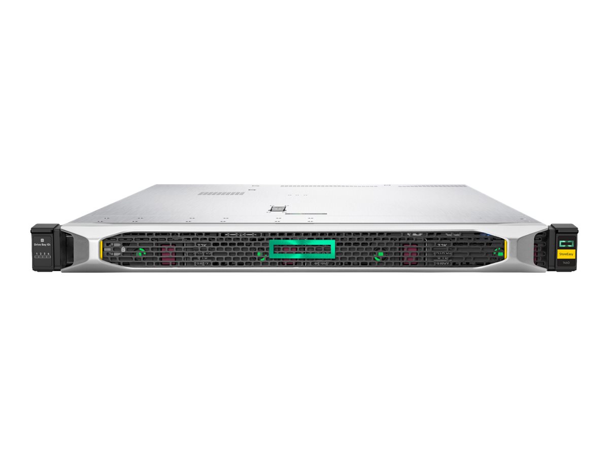 HPE StoreEasy 1460 - Serveur NAS - 4 Baies - 8 To - rack-montable - SATA 6Gb/s / SAS 12Gb/s - HDD 2 To x 4 - RAID RAID 0, 1, 5, 6, 10, 50, 60, 1 ADM, 10 ADM - RAM 8 Go - Gigabit Ethernet - iSCSI support - 1U - Q2R92B - NAS