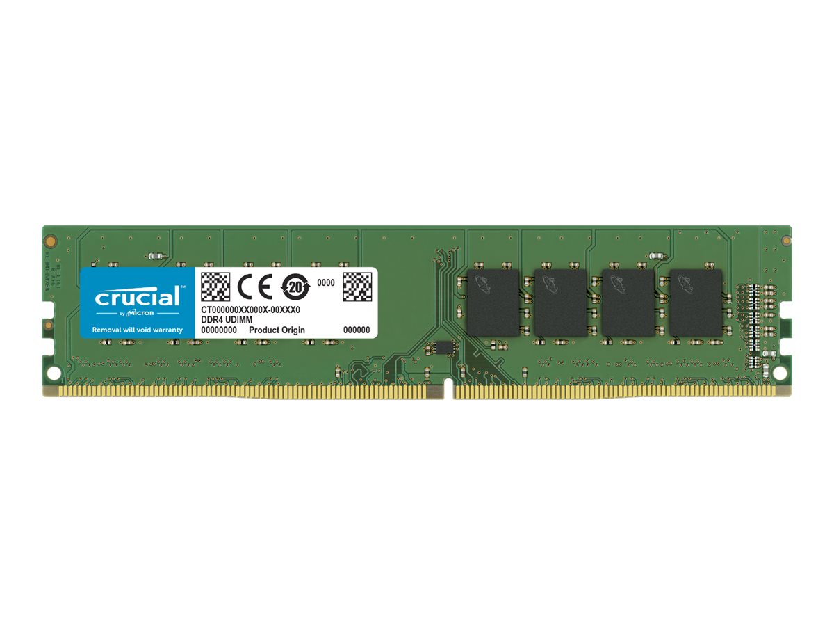 Crucial - DDR4 - module - 4 Go - DIMM 288 broches - 2666 MHz / PC4-21300 - CL19 - 1.2 V - mémoire sans tampon - non ECC - CT4G4DFS8266 - DDR4