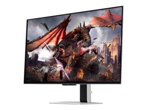 Samsung Odyssey OLED G8 S32DG800SU - Moniteur OLED - Intelligent - jeux - 32" - 3840 x 2160 4K @ 240 Hz - 250 cd/m² - 1000000:1 - DisplayHDR 400 True Black - 0.03 ms - 2xHDMI, DisplayPort - haut-parleurs - argent - LS32DG800SUXEN - Écrans d'ordinateur