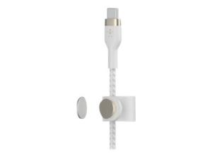 Belkin BOOST CHARGE - Câble Lightning - 24 pin USB-C mâle pour Lightning mâle - 1 m - blanc - CAA011BT1MWH - Accessoires pour systèmes audio domestiques