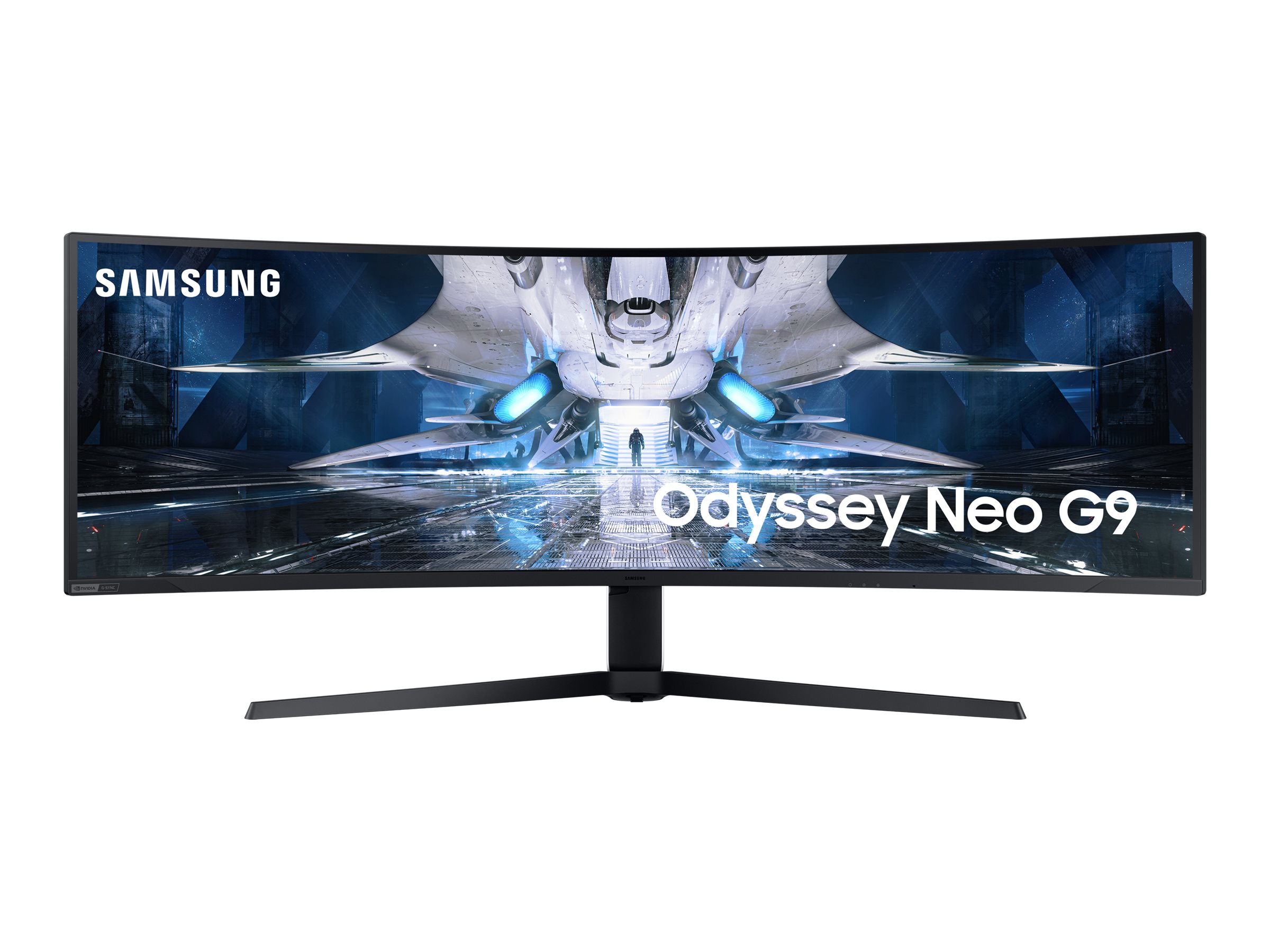 Samsung Odyssey Neo G9 S49AG950NP - G95NA Series - moniteur QLED - jeux - incurvé - 49" - 5120 x 1440 Dual Quad HD @ 240 Hz - VA - 2000 cd/m² - 1000000:1 - HDR10+ - 1 ms - 2xHDMI, DisplayPort - noir - LS49AG950NPXEN - Écrans d'ordinateur