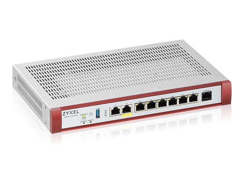 Zyxel ZyWALL USG FLEX 200HP - Firewall - avec 1 an d'offre groupée de sécurité - 1GbE, 2.5GbE - géré par le Cloud - USGFLEX200HP-EU0102F - Pare-feu/applications VPN