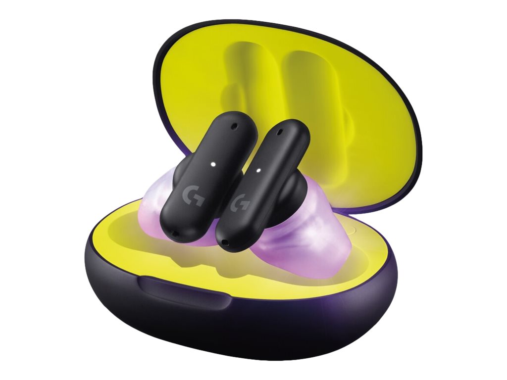 Logitech G FITS - Écouteurs sans fil avec micro - intra-auriculaire - Bluetooth / LIGHTSPEED - noir - 985-001182 - Écouteurs