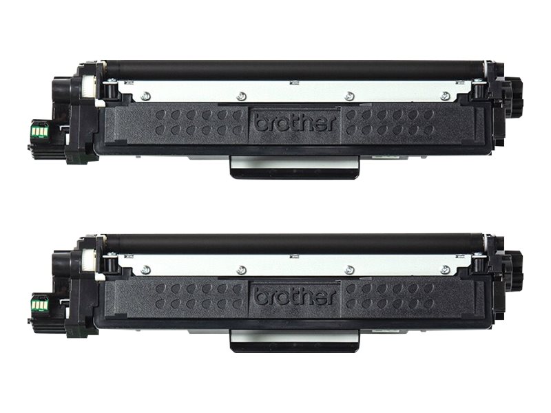 Brother TN247BK TWIN - Pack de 2 - à rendement élevé - noir - original - cartouche de toner - pour Brother DCP-L3510, L3517, L3550, HL-L3270, L3290, MFC-L3710, L3730, L3750, L3770 - TN247BKTWIN - Cartouches de toner